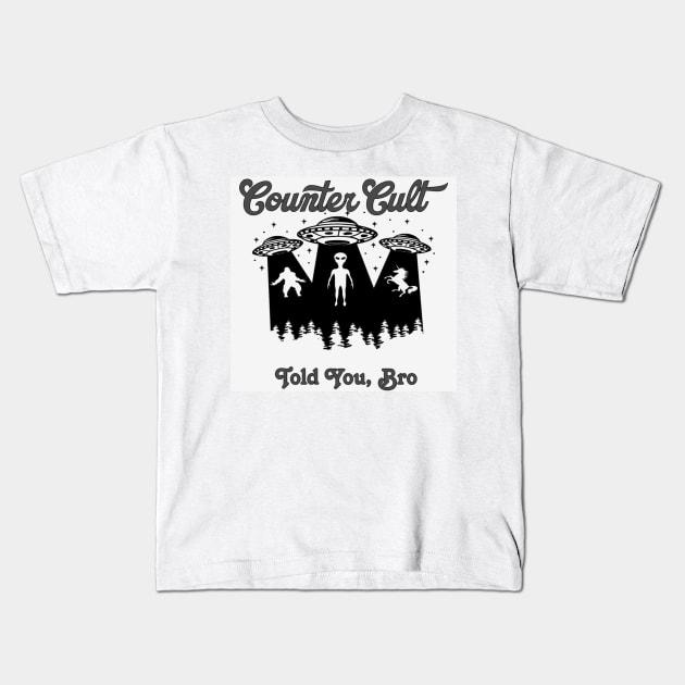 Told You, Bro! Whiteout Kids T-Shirt by CounterCult Podcast